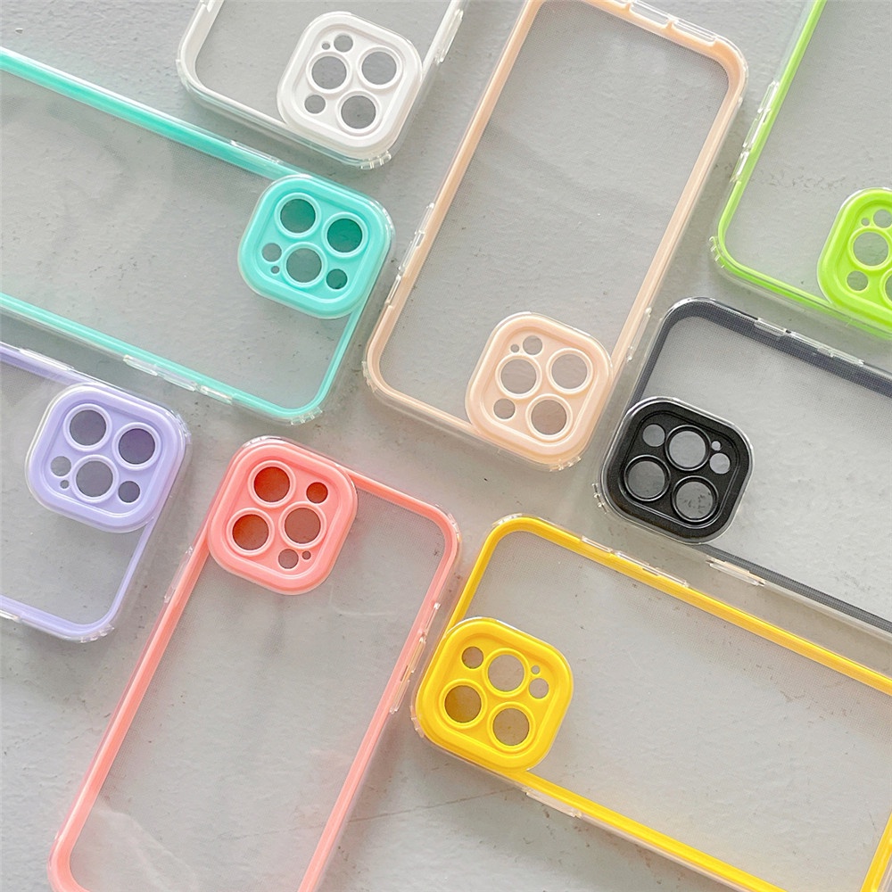 Ốp lưng chống sốc màu sắc ngọt ngào cho Iphone 11 / 7 / 8 / 6 / 6s Plus / X / Xr / Xs Max / 11pro Max/13 Pro Max