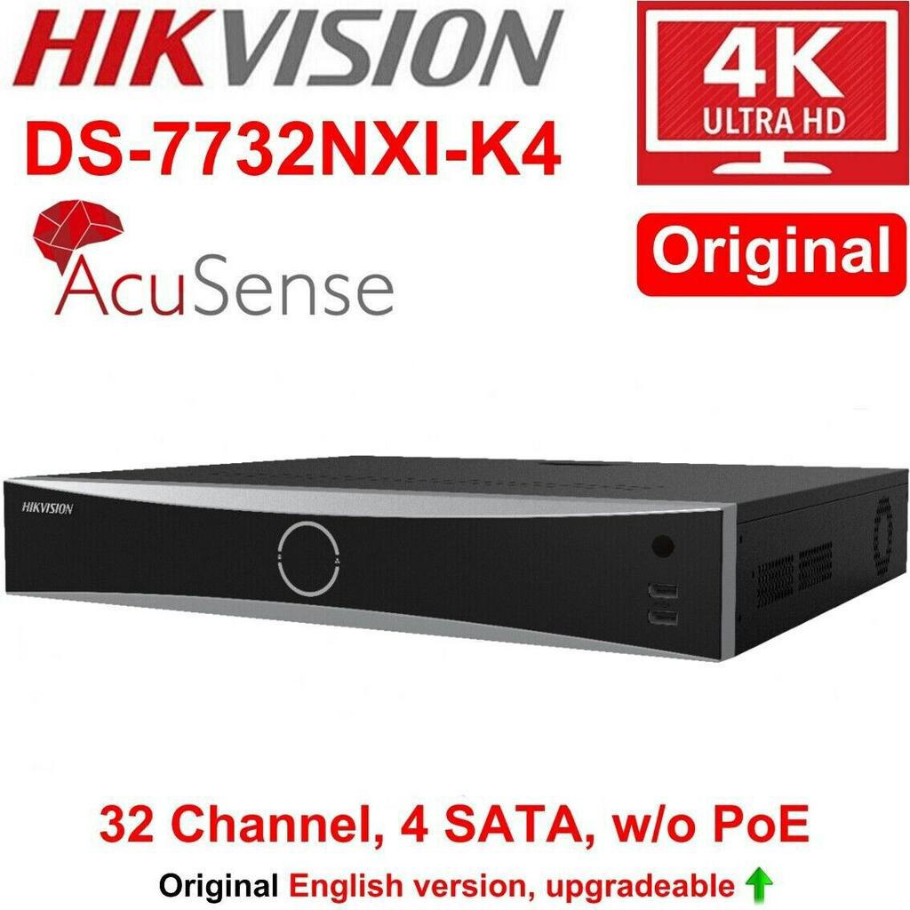 Đầu ghi hình camera IP 32 kênh HIKVISION DS-7732NXI-K4 hỗ trợ 32 kênh ip camera lên đến 12.0MP -Hàng Chính Hãng Bh 2 Năm