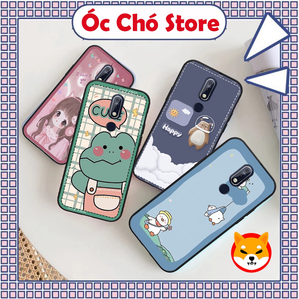 Ốp Nokia 5.1 Plus / 6.1 Plus / X5 / X6 / 7.1 / 7.1 Plus / X7 in hình mickey , gấu , ếch frog cute , mèo dễ thương