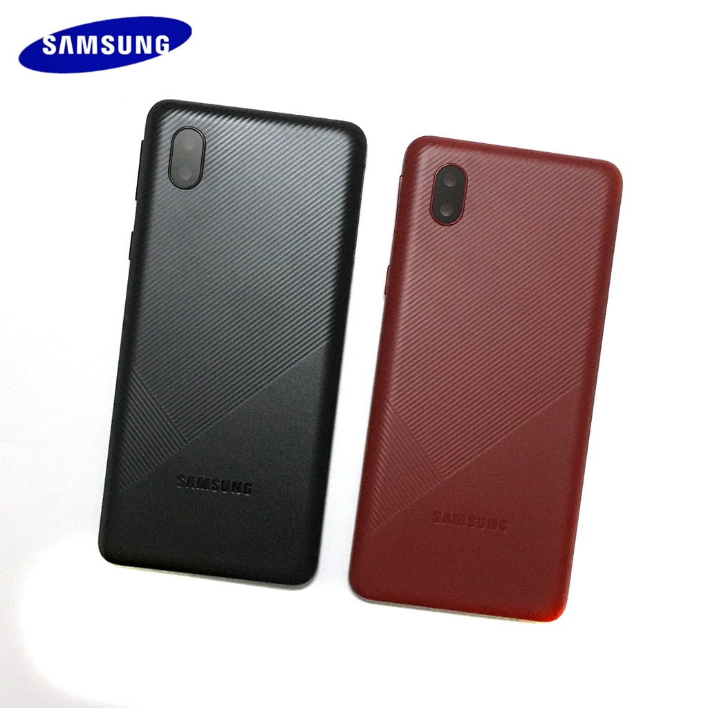 Nắp Đậy Pin + Khung Bảo Vệ Ống Kính Camera Sau Cho Samsung Galaxy A01 Core A013