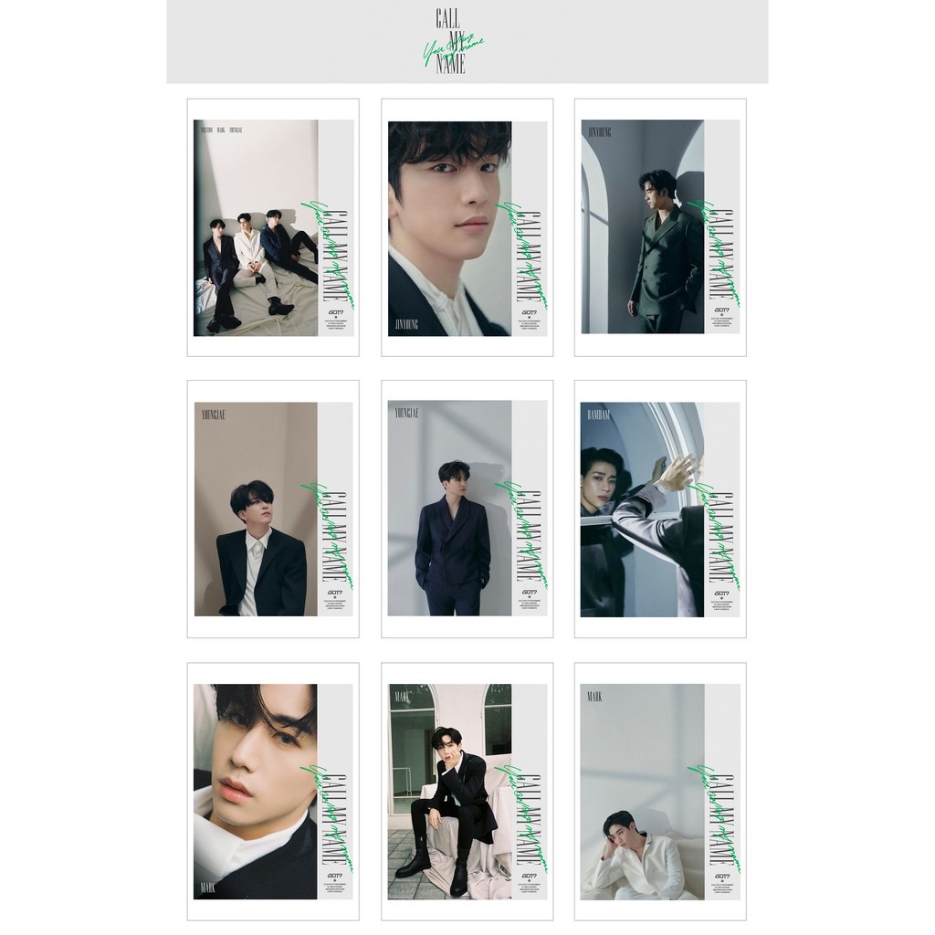 Lomo Card Ảnh GOT7 - CALL MY NAME ( 45 ảnh)