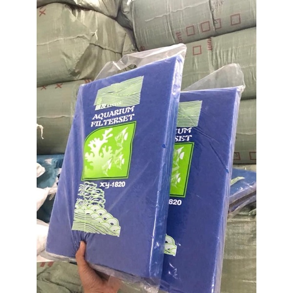 Bông Lọc Xanh 30x90x2cm, Xanh-Đen 2 Lớp 30x45x2cm, Xanh-Đen 32x12x2cm