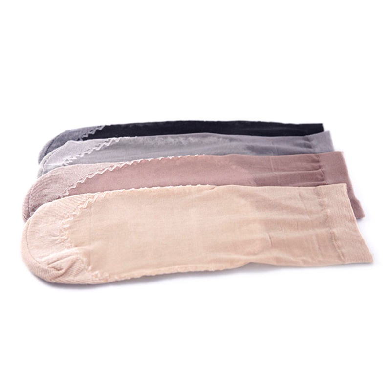 Tất lụa ngắn siêu mỏng co giãn cho nữ