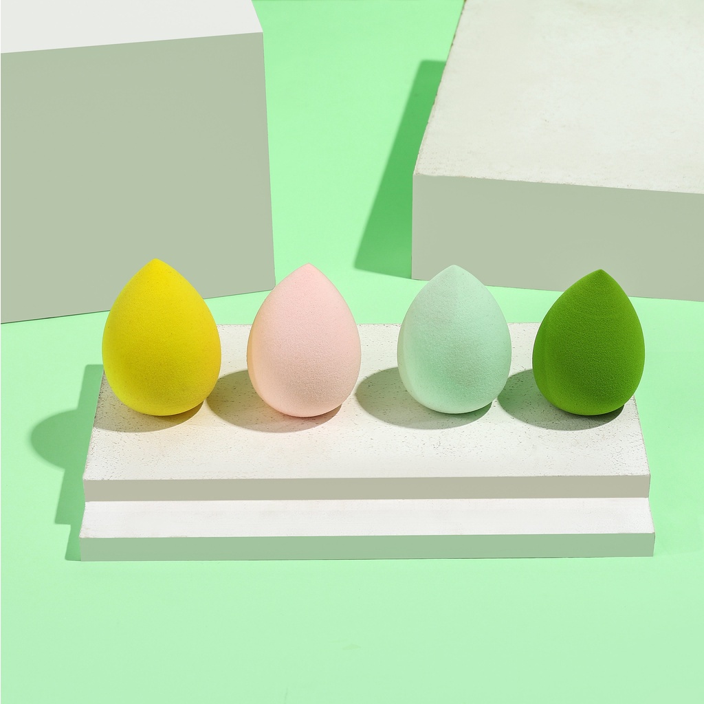 Mút trang điểm Ripe Girl hình giọt nước dùng được ẩm khô cao cấp 10g