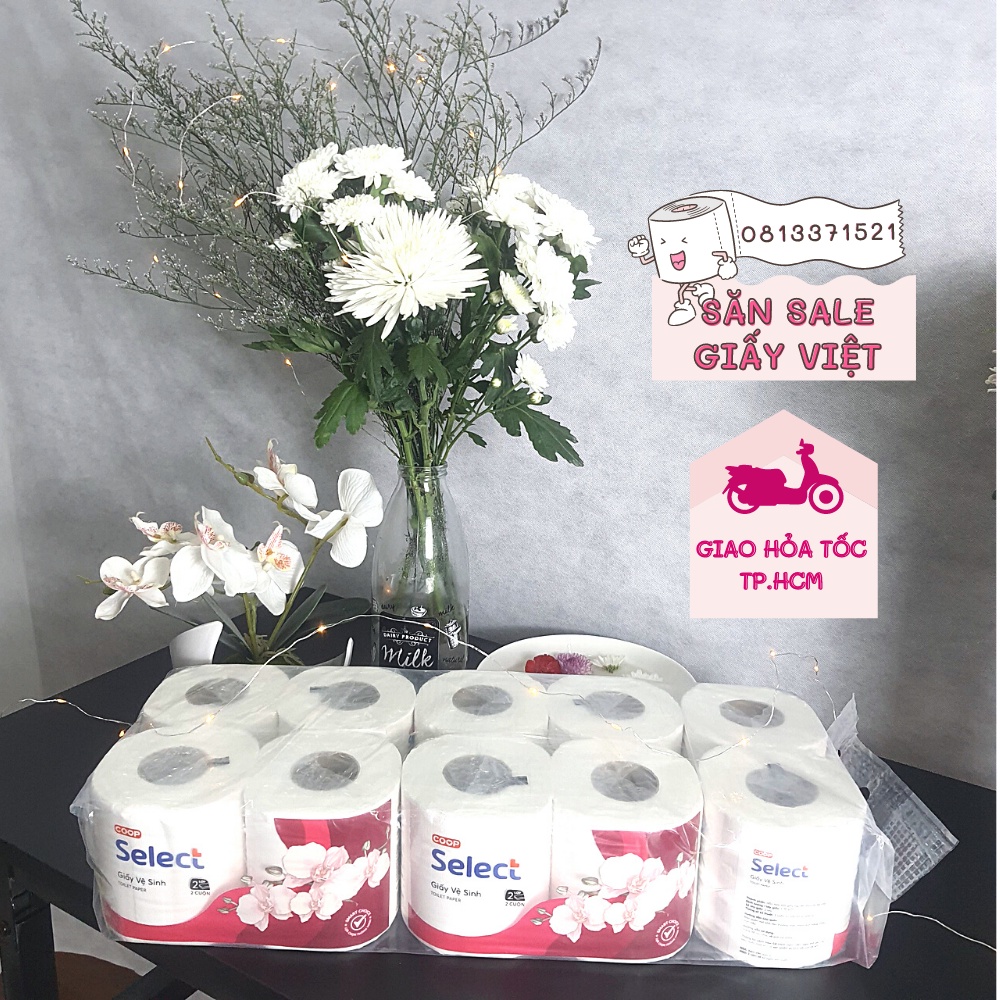 Giấy Vệ Sinh Coop Select 10 Cuộn Giấy 2 Lớp Cao Cấp ( Hàng Việt Chính Hãng)