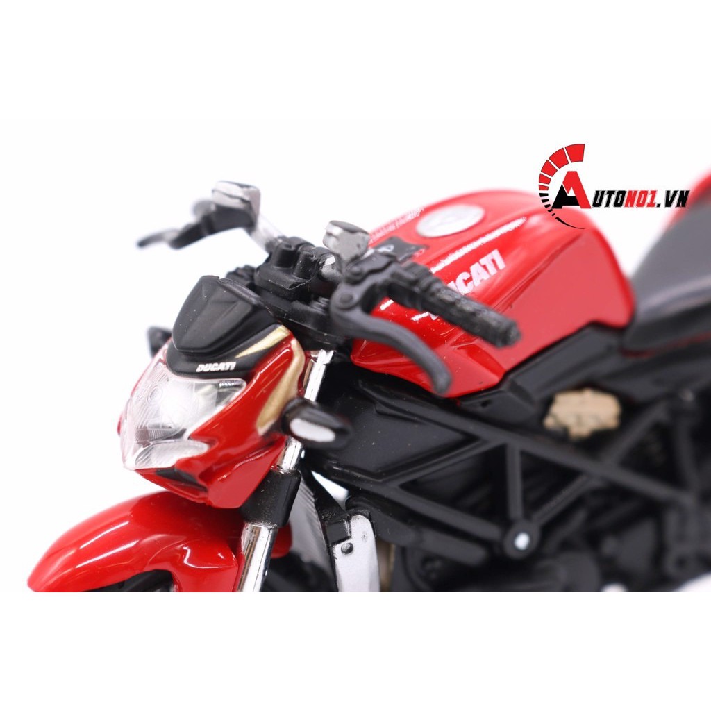 MÔ HÌNH XE MÔ TÔ DUCATI STREETFIGHTER S RED 1:18 MAISTO 5812