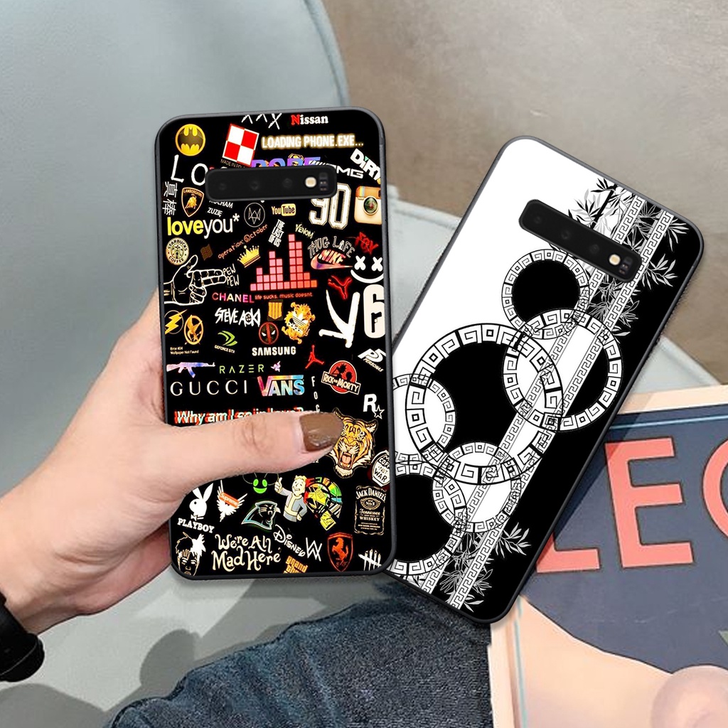 Ốp Samsung S10 / S10 5G / S10 Plus / S10+ in hình thương hiệu sang trọng cá tính siêu bền