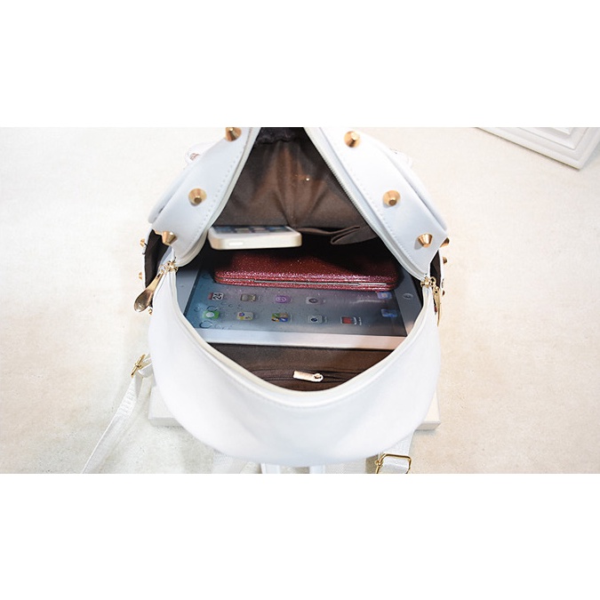 Ba Lô Da PU In Họa Tiết Hoa Phong Cách Hàn Quốc Dành Cho Nữ