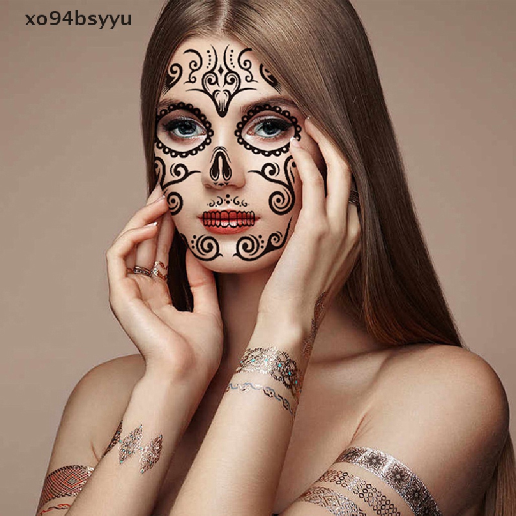1 Tờ Hình Xăm Dán Mặt Và Cơ Thể Chủ Đề Halloween xo94bsyyu 2023