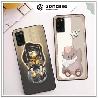 Ốp Oppo A52 / A92 in hình gấu bear, kaws, cute, đáng yêu, ốp lưng cao cấp chất lượng