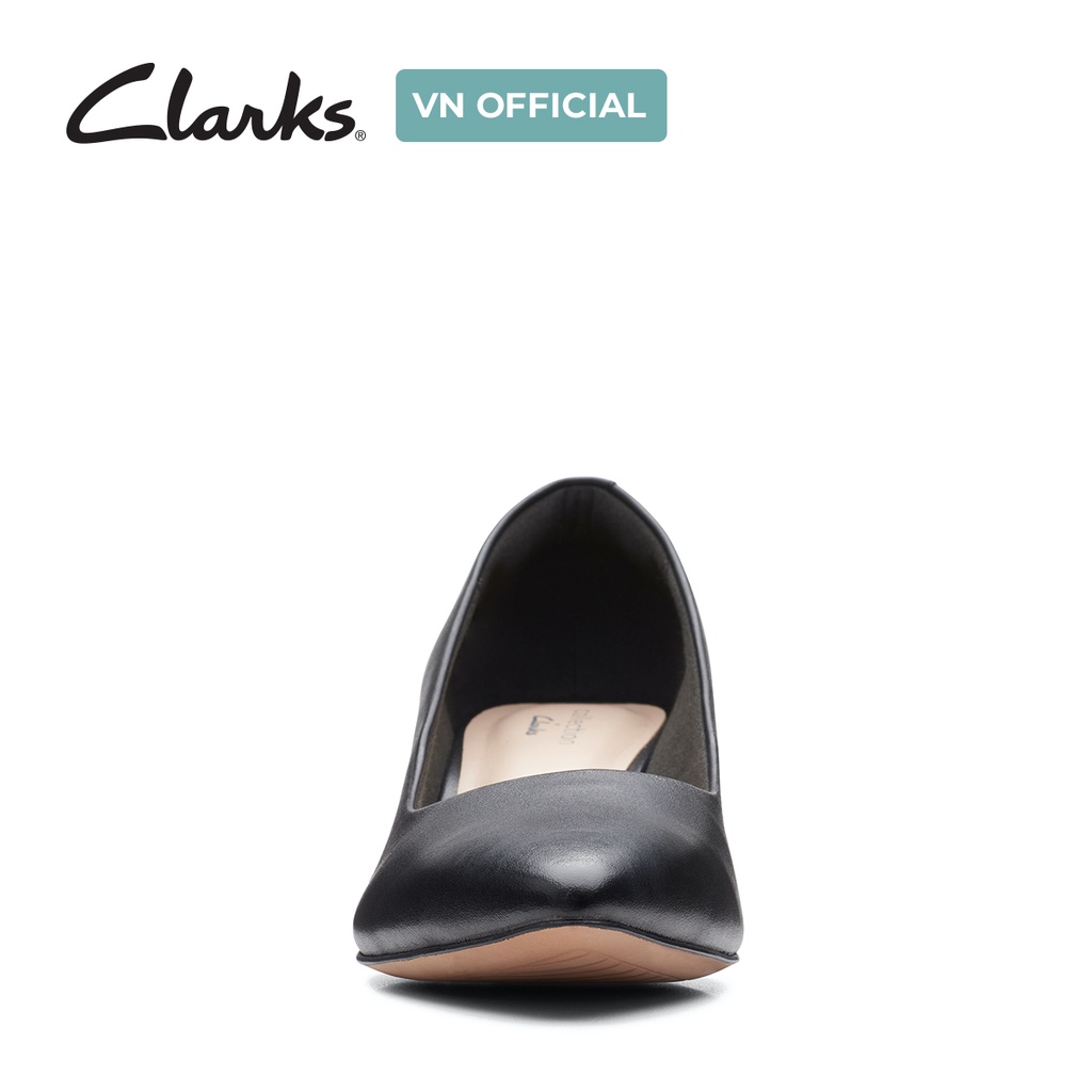 Giày Cao Gót 4.5cm Da Nữ Clarks Shondrah Jade màu Đen