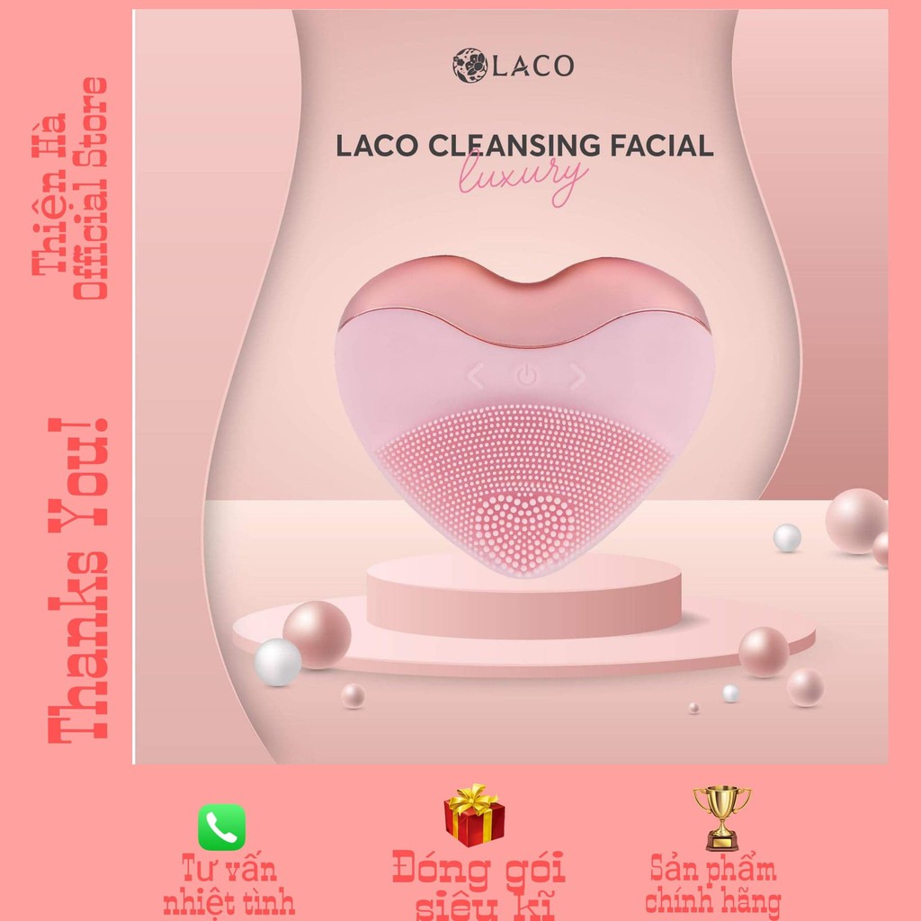 [GIẢM CỰC SỐC] Máy Rửa Mặt LACO LUXURY Mới Đánh Tan Bọng Cằm