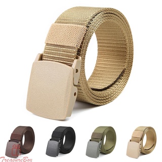 Combat Buckle Strap Tactical Belt Webbed Belt Work Belt Adjustable No Metal Belt
