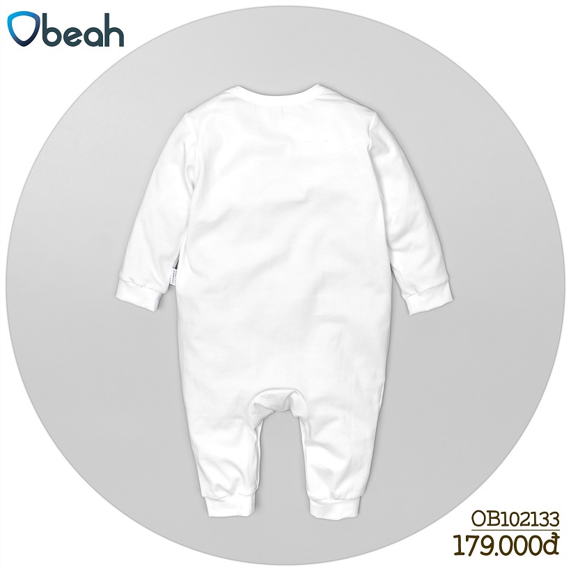 Body cho bé họa tiết cây dừa OBEAH chất liệu cotton tự nhiên Thoáng mát Fullsize 59 đến 90 cho bé từ 0 đến 12 tháng