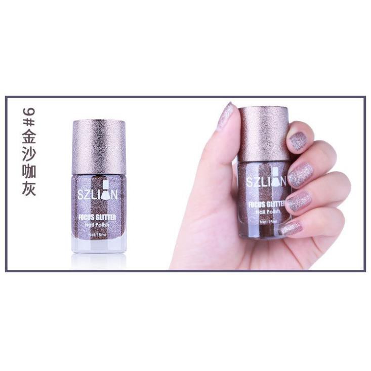 Hot!! Sơn móng tay kim tuyến cực kỳ sang chảnh SZLIAN Cao cấp 15ML