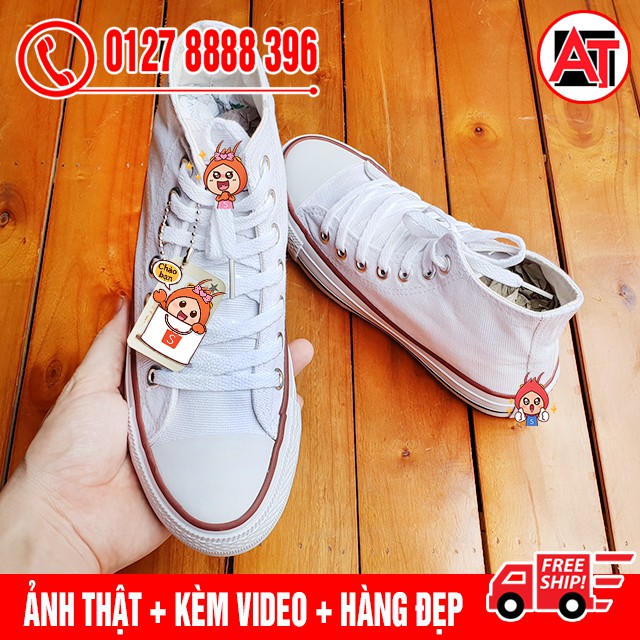 ⚡ [SALE OFF] Giày Thể Thao CV Classic Màu Đen, Trắng, Đỏ, Đen Full Cổ Cao | BigBuy360 - bigbuy360.vn