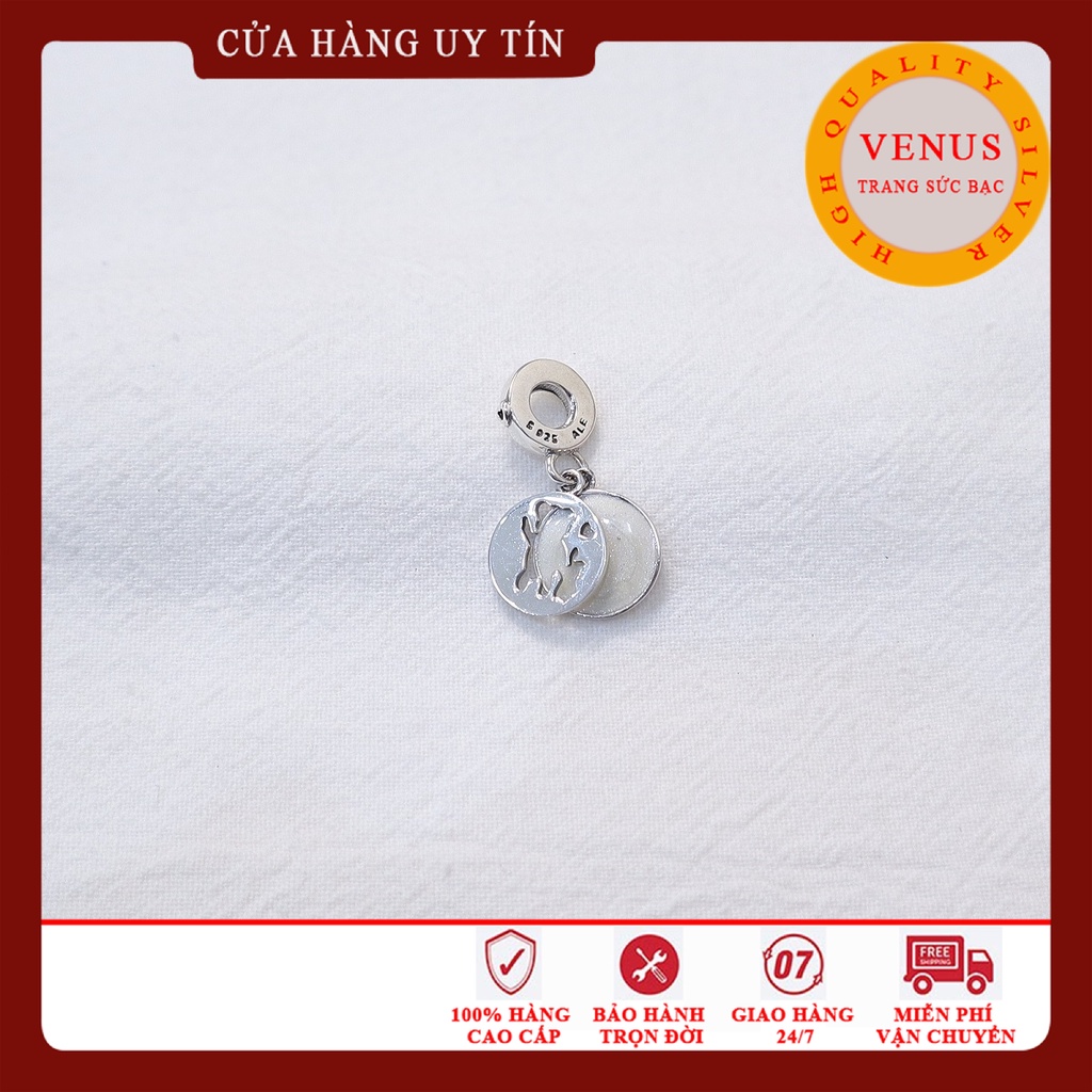 [Charm bạc 925 cao cấp] Charm treo máy bay giây- Mã sản phẩm VENUST18