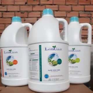 ( 1 CAN + 1C 300ML bất ký ) Nước rửa chén layer clean hương hồng, quế 5l