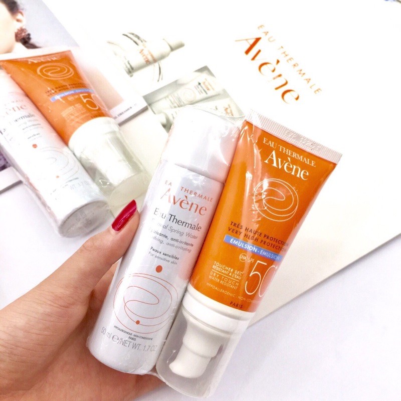 Combo Xịt Khoáng Avene (50ml) & Kem Chống Nắng Emulsion Avene (50ml)