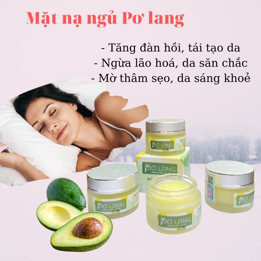 Mặt nạ ngủ Pơ Lang tăng đàn hồi, ngừa lão hoá, giảm thâm