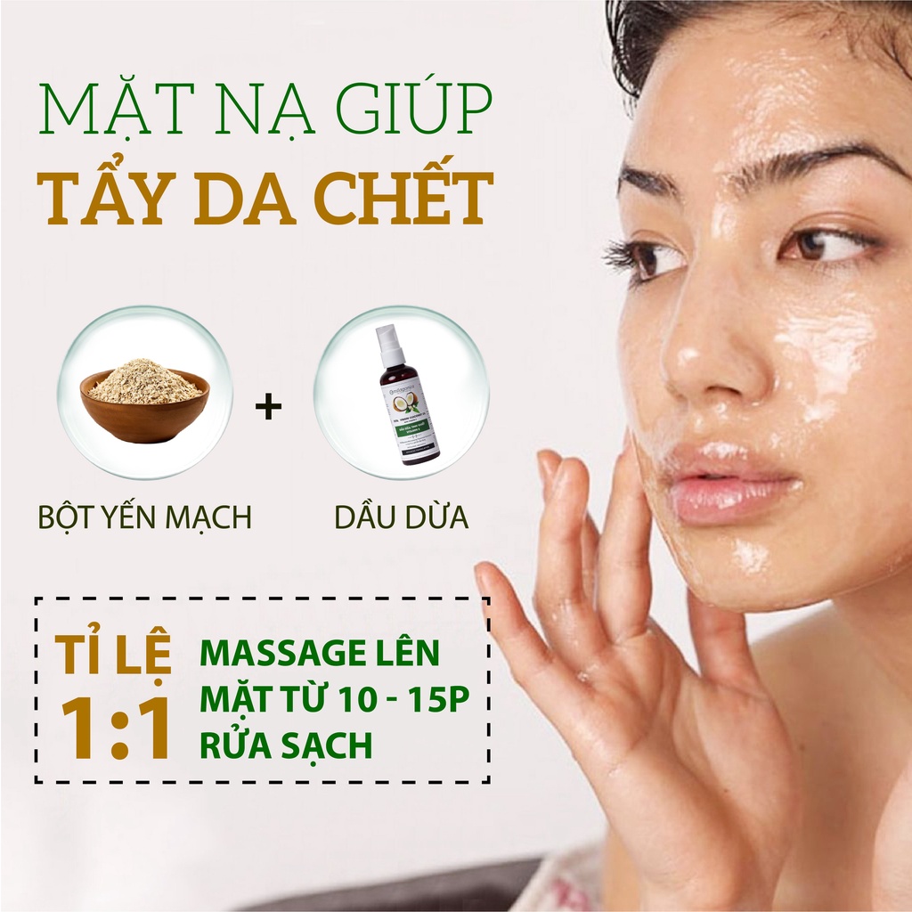 Dầu Dừa Nguyên Chất Vitamin E Dưỡng Da, Dưỡng Tóc, Dưỡng Môi MILAGANICS 100ml (Chai)