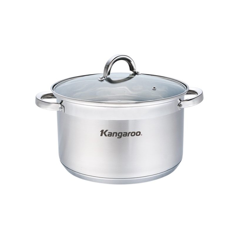 [Mã ELHADEV giảm 4% đơn 300K] Nồi Inox Kangaroo KG876M 22cm Đáy Từ