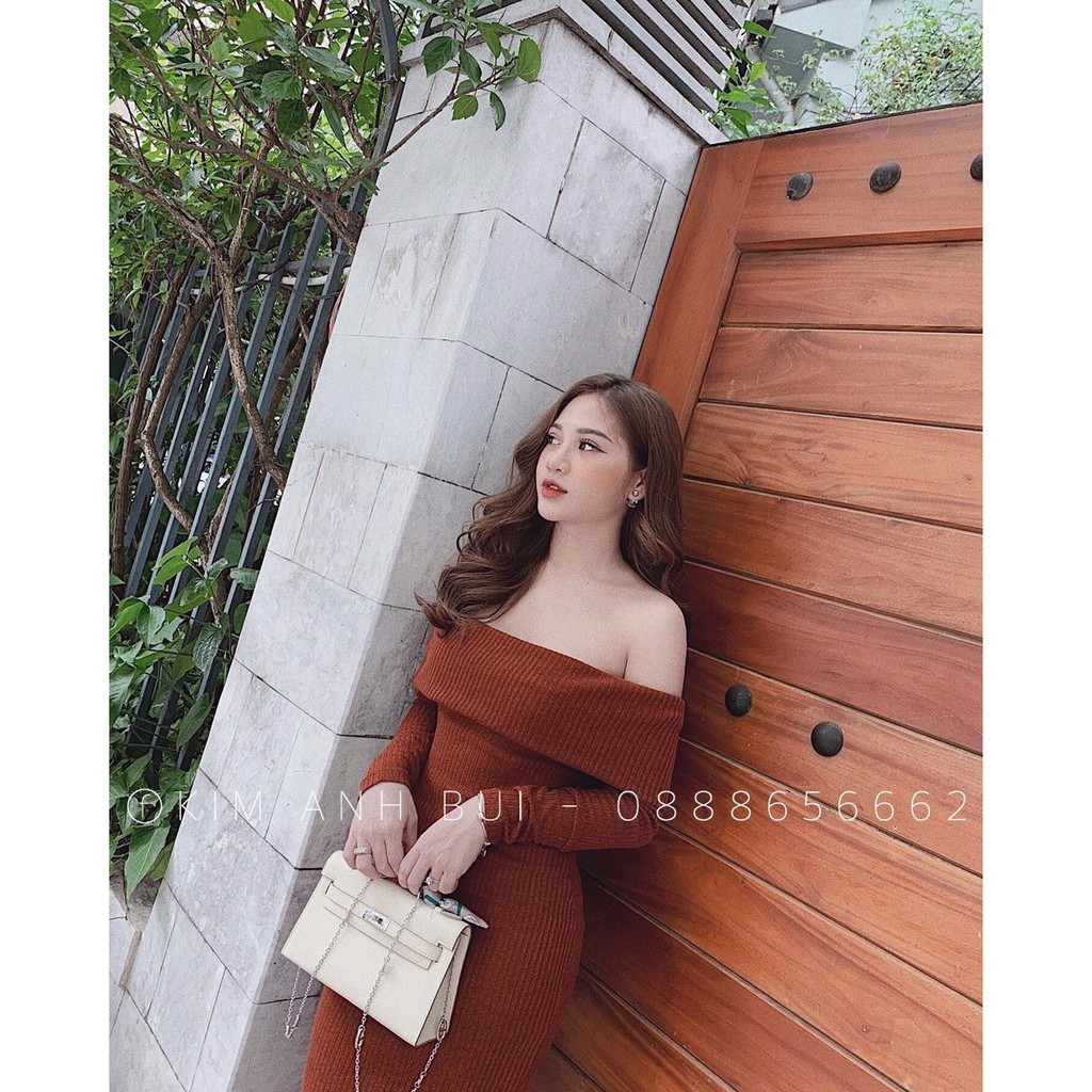 VÁY LEN BODY TRỄ VAI xẻ sau