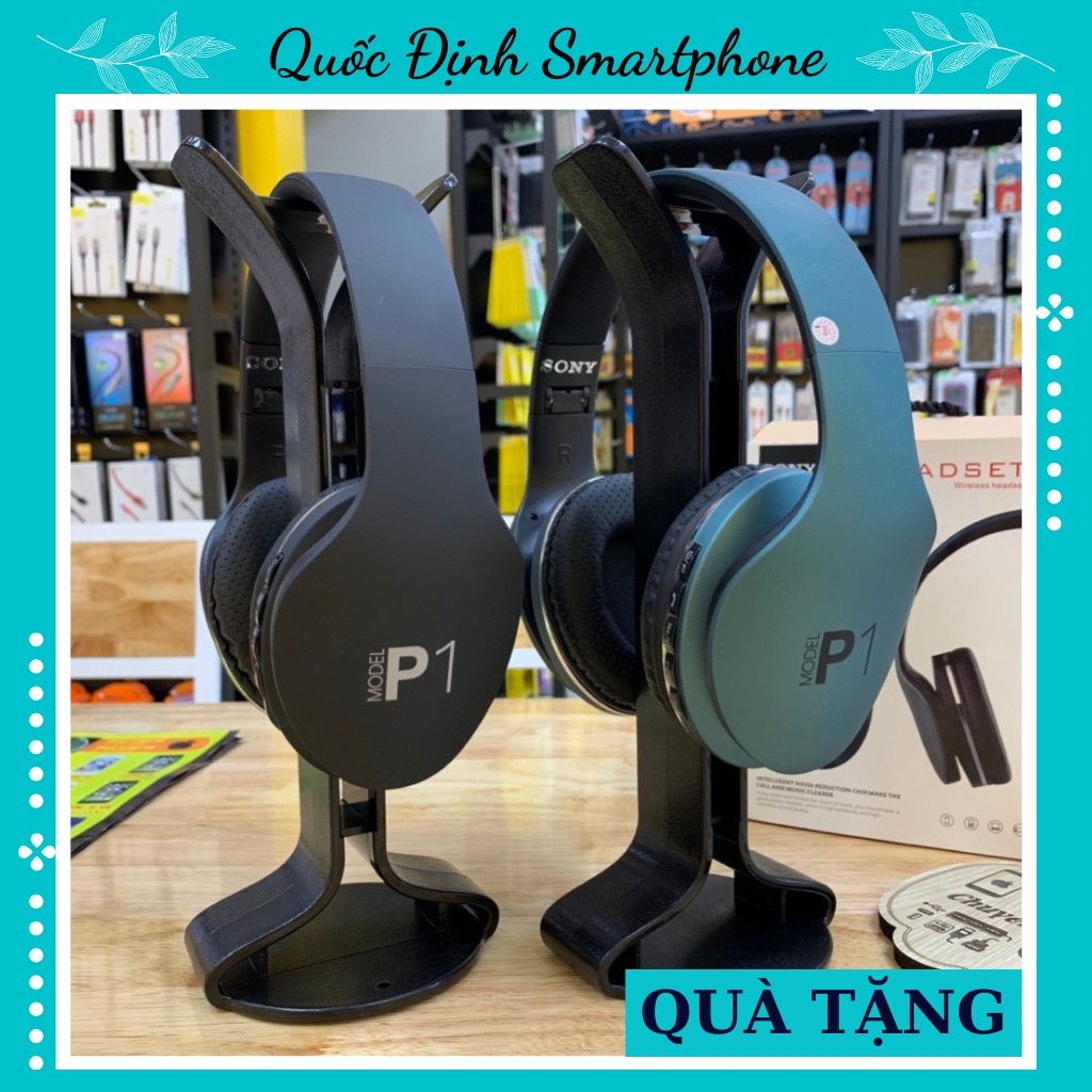Tai Nghe Bluetooth 🌟[HOT]🌟 Chụp Tai Thời Trang Headset SONY P1 | Âm thanh hay, Ngăn chặn tạp âm, Hàng CHÍNH HÃNG