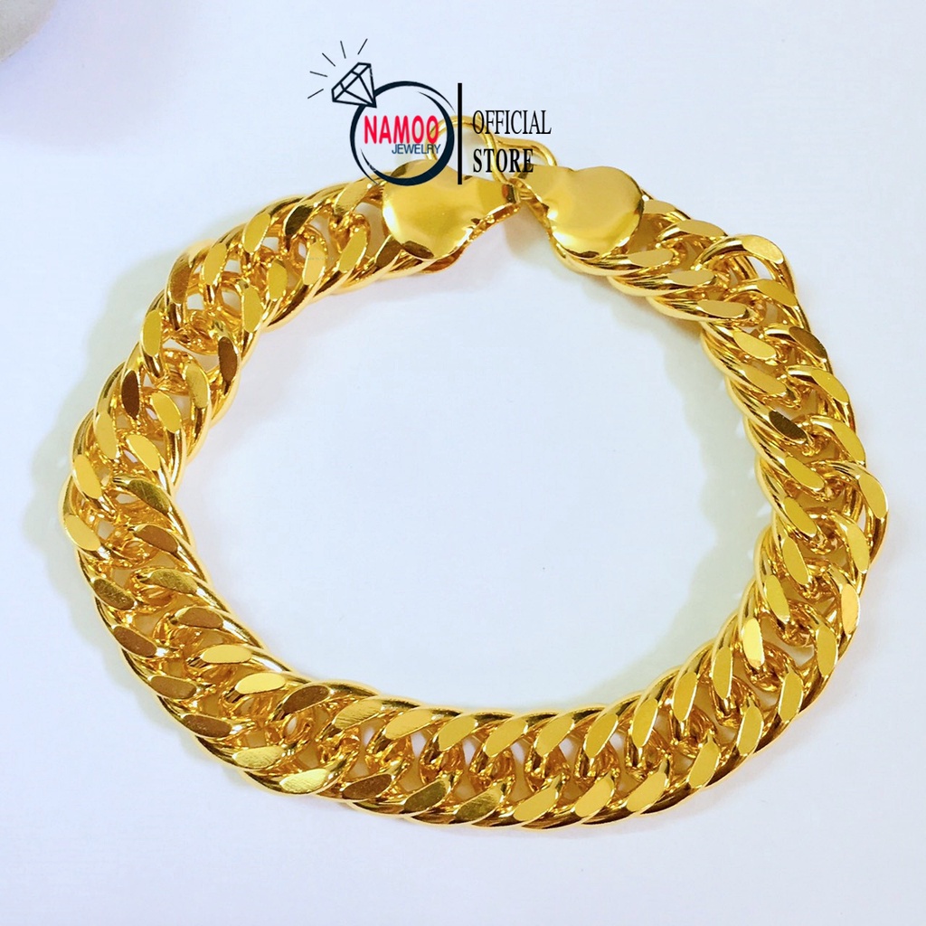Lắc tay Nam Nữ Mạ Vàng, bản lớn L908
