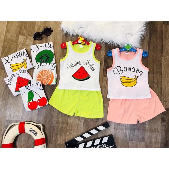 COMBO 5 BỘ 3 LỖ HOA QUẢ CHO BÉ