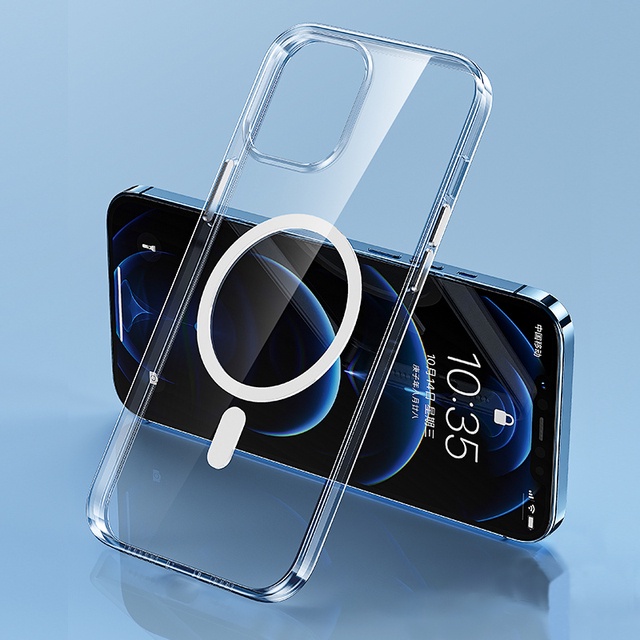 Ốp Điện Thoại Trong Suốt Chống Sốc Có Nam Châm Cho iPhone 14 13 12 11 Pro MAX mini XR X XS MAX 7 8 Plus SE 2020