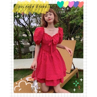 BIGSIZE Đầm caro bigsize