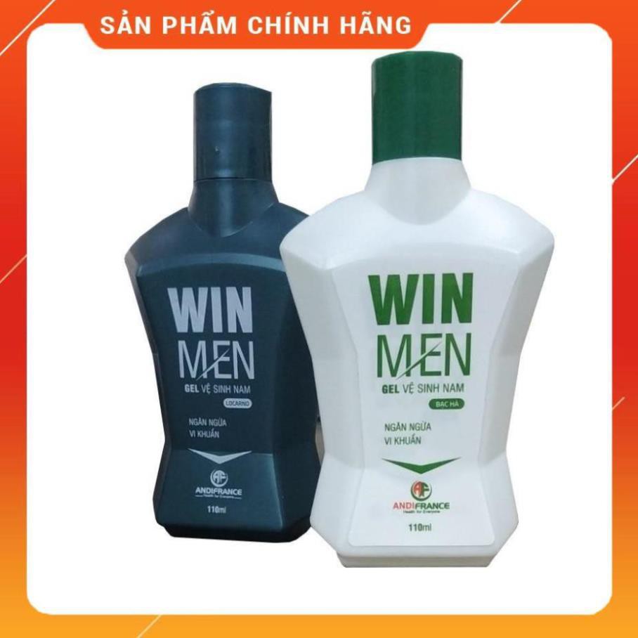 Combo 2 chai Gel vệ sinh nam Winmen 110ml - Dung dịch vệ sinh vùng kín nam giới - Hương bạc hà mát lạnh