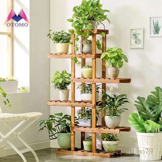 Kệ Gỗ Trang Trí, Kệ Gỗ Để Chậu Cây Cảnh, Tặng Bộ Đồ Nghề Làm Vườn