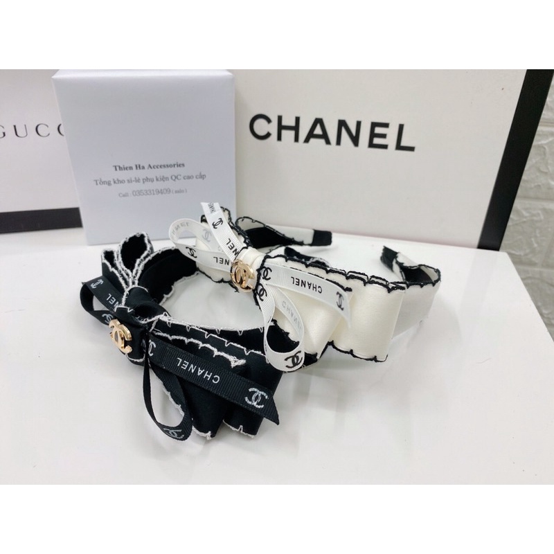 Bờm nơ hiệu chanel hàng chuẩn loại 1