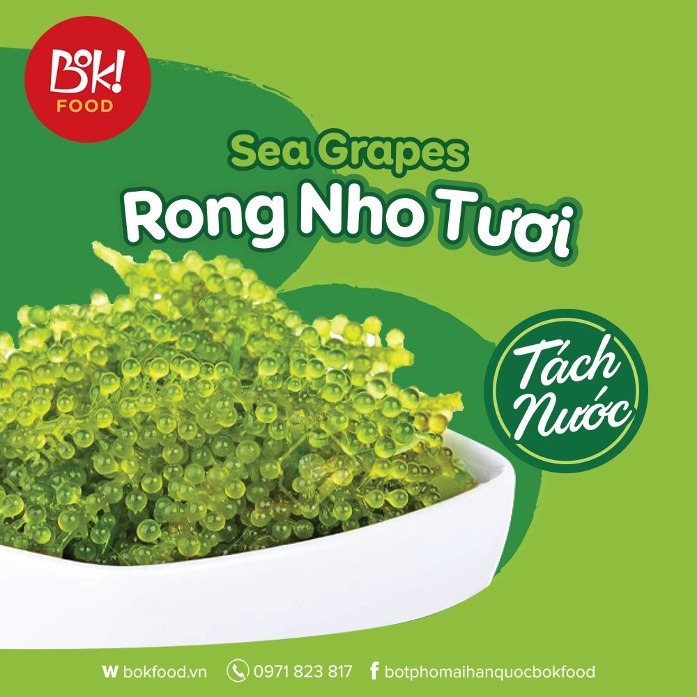 Rong nho tươi ( tách nước,cách nhiệt ) Bok Food 50g