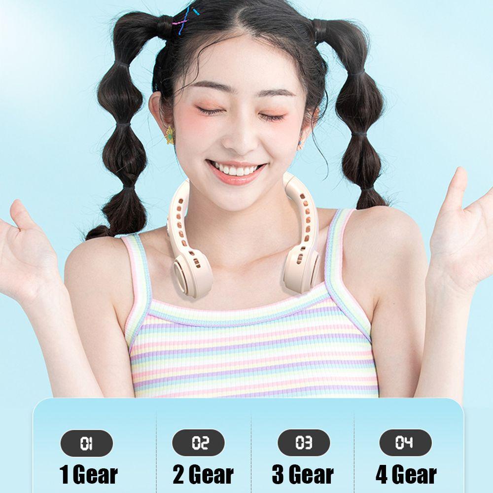 MYRONGVN Quạt Treo Cổ Không Cánh Kỹ Thuật Số Tiện Dụng