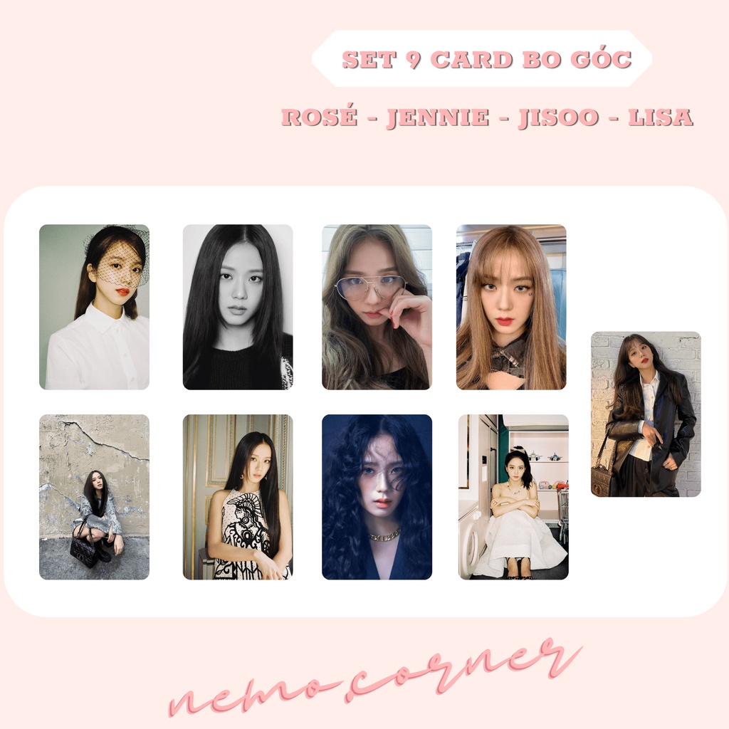 SET 9 CARD 4 thành viên Jennie Jisoo Lisa Rosé