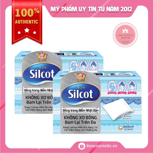 Bông Tẩy Trang Silcot Cotton 82 Miếng