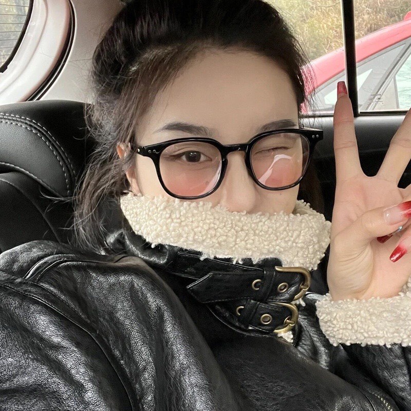 Mắt kính má hồng nữ thời trang phong cách Hàn Quốc 2022 hot gọng kính cận thời trang thay được mắt cận chống tia UV 096