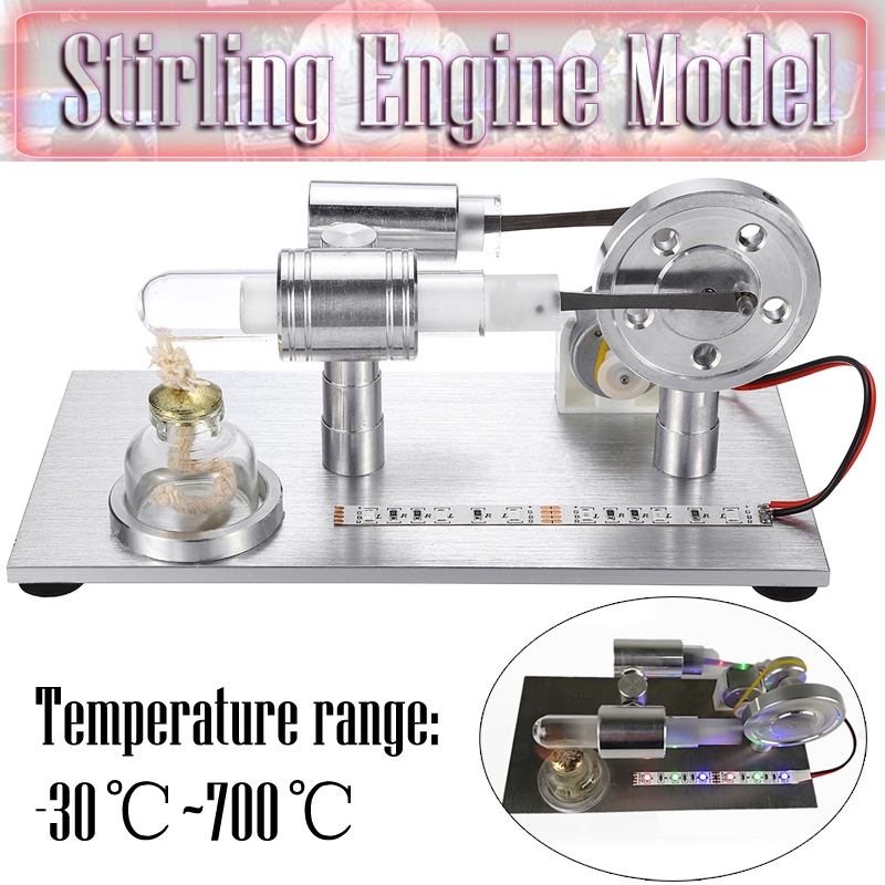 Mô hình động cơ stirling mini có đèn LED