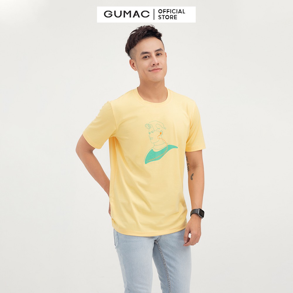 Áo thun nam in chàng trai GUMAC nhiều màu ATNB850 | BigBuy360 - bigbuy360.vn