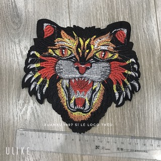 sticker, logo Thêu Đầu Sói màu