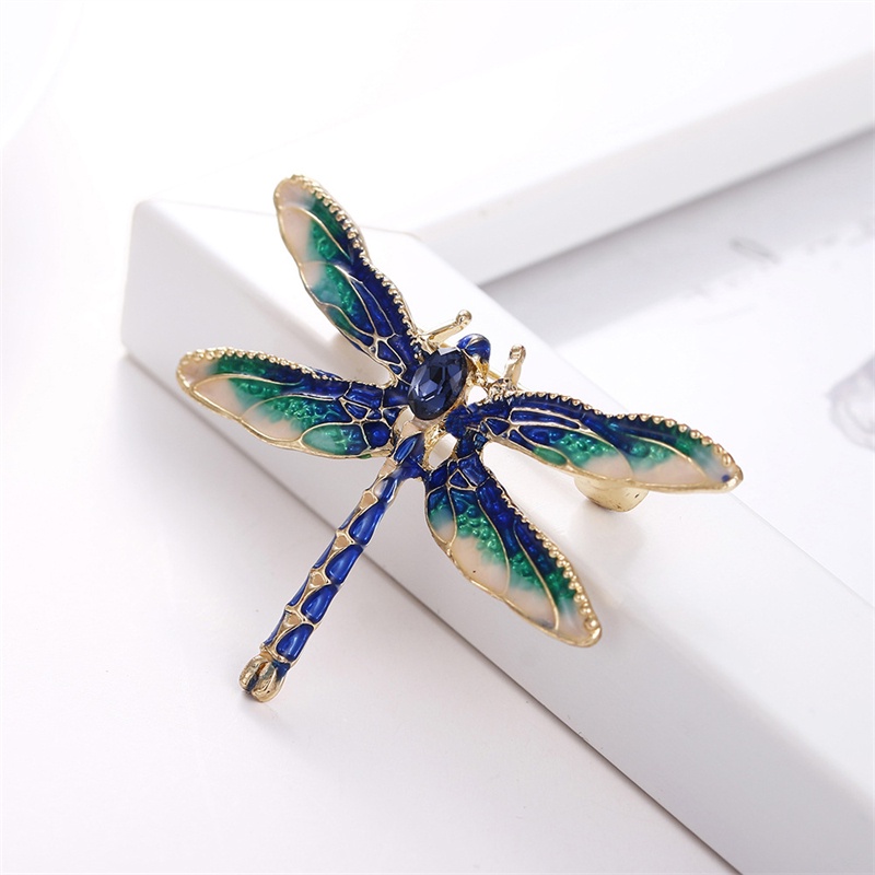 Ghim Cài Áo Hình Chuồn Chuồn Tráng Men Mới