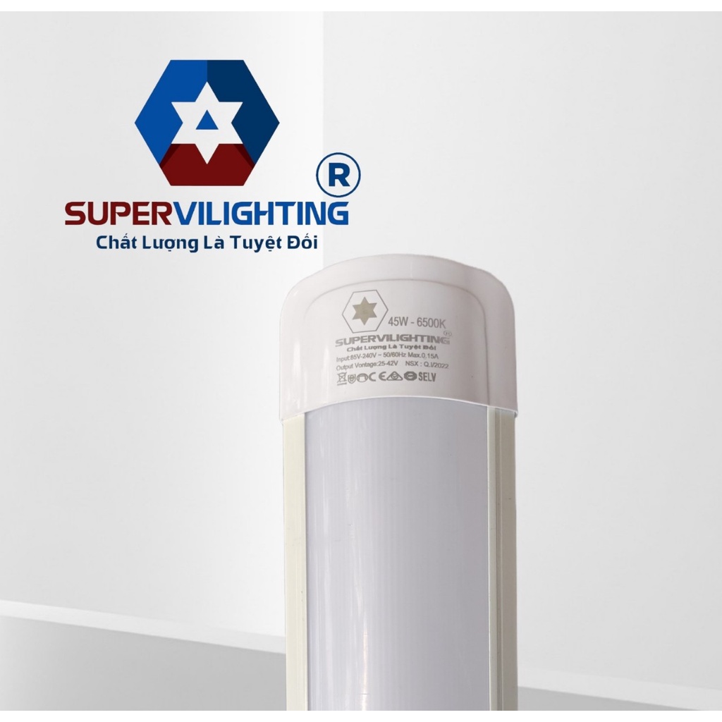 Đèn Bán nguyệt SuperVilighting, MS: BN-12-60-AST,ánh sáng 6500k trang trí phòng khách ngủ, bếp, nhà tắm,  Bảo hành 2 năm