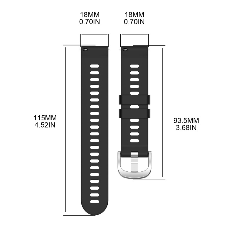 Dây Đeo Đồng Hồ Bằng Silicone Chống Ồn Điều Chỉnh Được Cho solar LS01 / Novo pro2 / Boat watch STORM