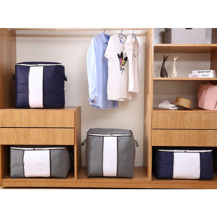 [HÀNG CÓ SẴN] Túi đựng chăn màn quần áo đa năng