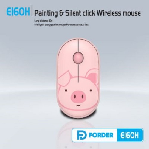 Chuột không dây Wireless FD E160H hình thú siêu kute (4 màu tuỳ chọn)