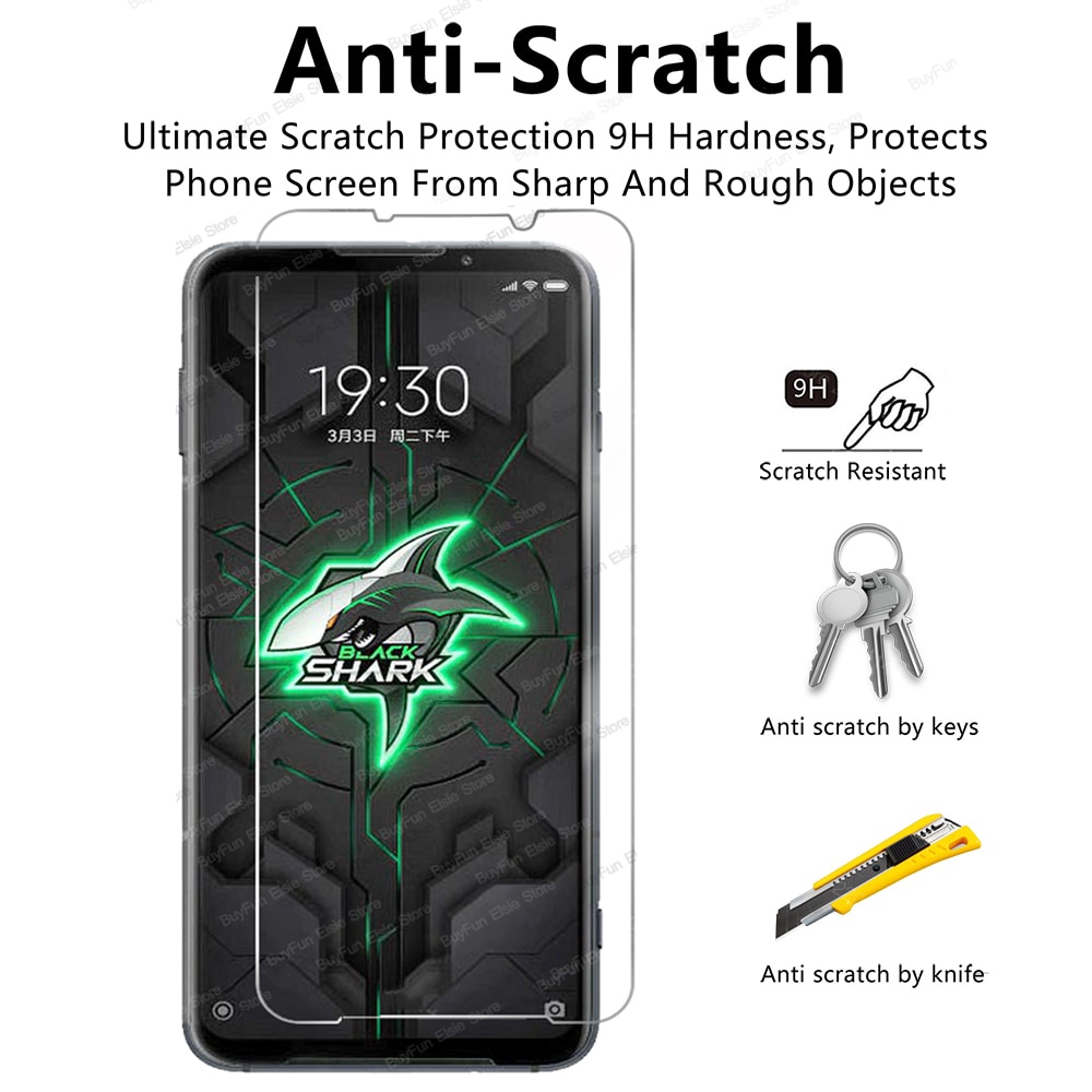 KHO SN SÀNG  Set 2 kính cường lực bảo vệ màn hình điện thoại cho Xiaomi Black Shark 3 2 Pro Xiaomi Blackhark 3 2 Pro 3pro 2pro