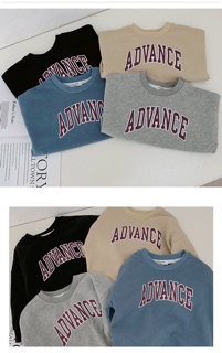 Áo nỉ sweater in logo màu sắc style hàn quốc cho bé